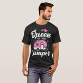 Königin des Camper-Campings T-Shirt (Vorne ganz)