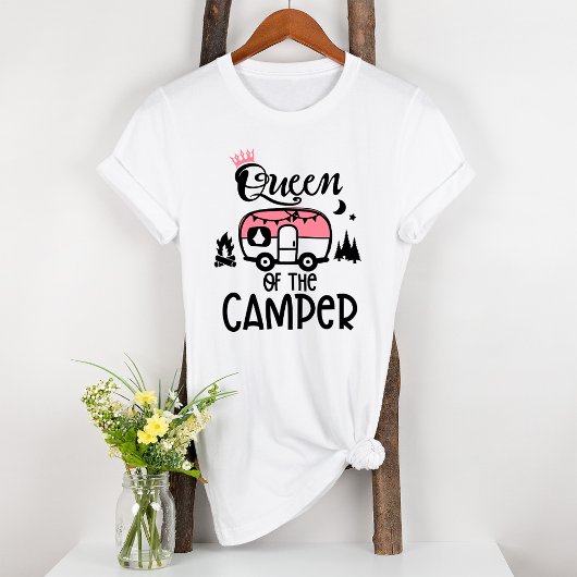 Königin des Camper-Rosa Tri-Blend Shirt