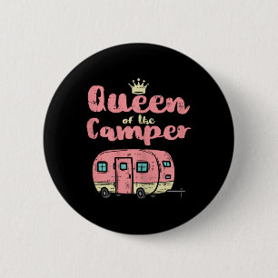 Königin des Campern Süßer Camping Van Camp Anhänge Button
