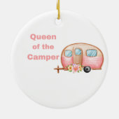 Königin des Campers auf einer Keramik Ornament (Hinten)