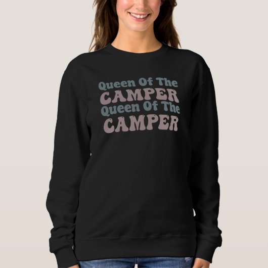 Königin des Campers - Camping Sweatshirt (Vorderseite)