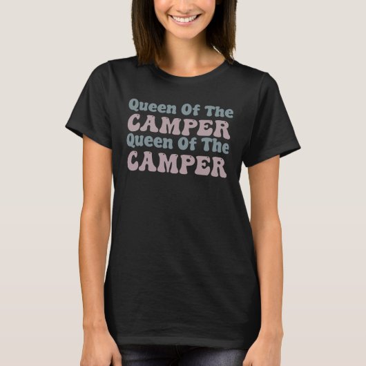 Königin des Campers - Camping T-Shirt (Vorderseite)