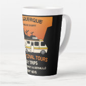 Königin des Campers - Funny Camping RV Caravan Milchtasse (Rechte Ecke)