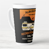 Königin des Campers - Funny Camping RV Caravan Milchtasse (Linke Ecke)