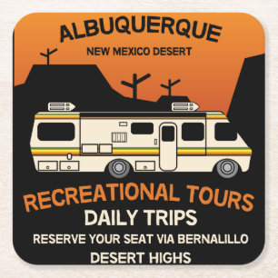 Königin des Campers - Funny Camping RV Caravan Rechteckiger Pappuntersetzer