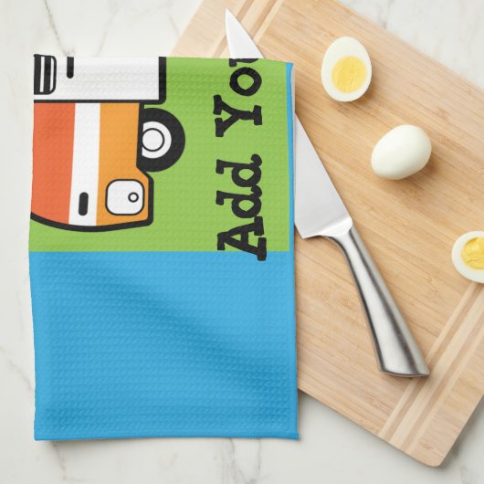 Königin des Campers - Funny Camping RV Karawane Do Geschirrtuch (Viertel Falte)