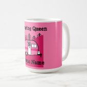 Königin des Campers - Funny Camping RV Karawane Do Kaffeetasse (VorderseiteRechts)