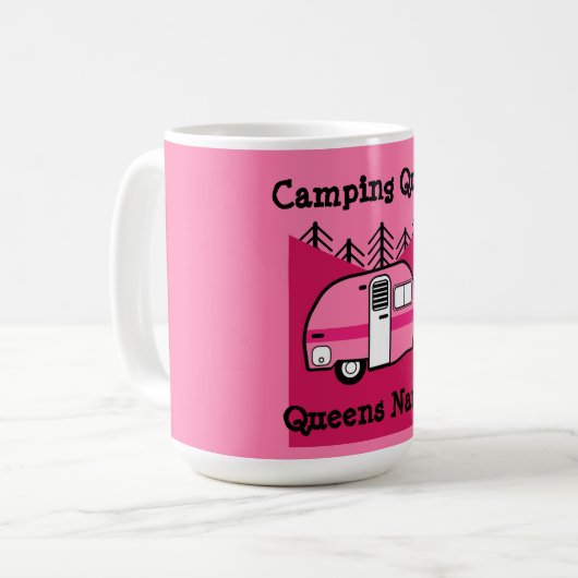 Königin des Campers - Funny Camping RV Karawane Do Kaffeetasse (Vorderseite Links)