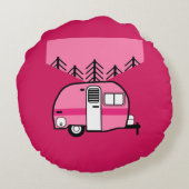 Königin des Campers - Funny Camping RV Karawane Do Rundes Kissen (Rückseite)