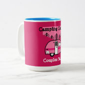 Königin des Campers - Funny Camping RV Karawane Do Zweifarbige Tasse (Vorderseite Links)