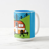Königin des Campers - Funny Camping RV Karawane Do Zweifarbige Tasse (VorderseiteRechts)