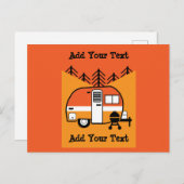 Königin des Campers - Funny Camping RV Postkarte (Vorne/Hinten)
