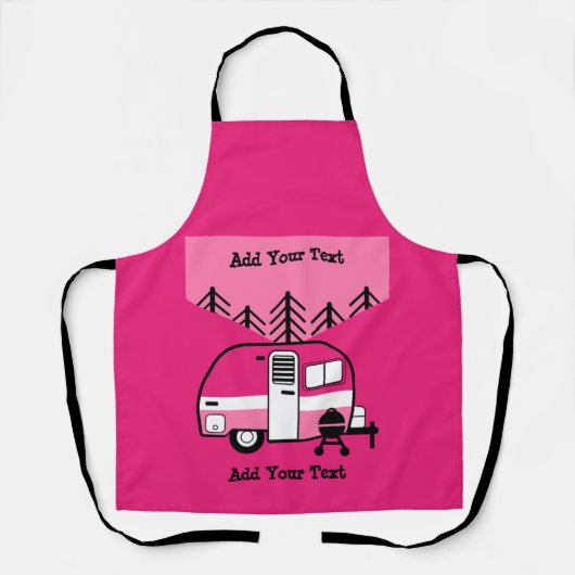 Königin des Campers - Funny Camping RV Schürze (Vorderseite)