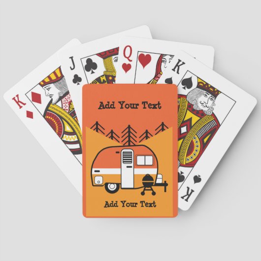 Königin des Campers - Funny Camping RV Spielkarten (Rückseite)