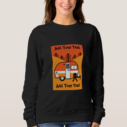 Königin des Campers - Funny Camping RV Sweatshirt (Vorderseite)