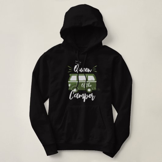 Königin des Campers, Geschenk für Camper Queen Hoodie (Design vorne)