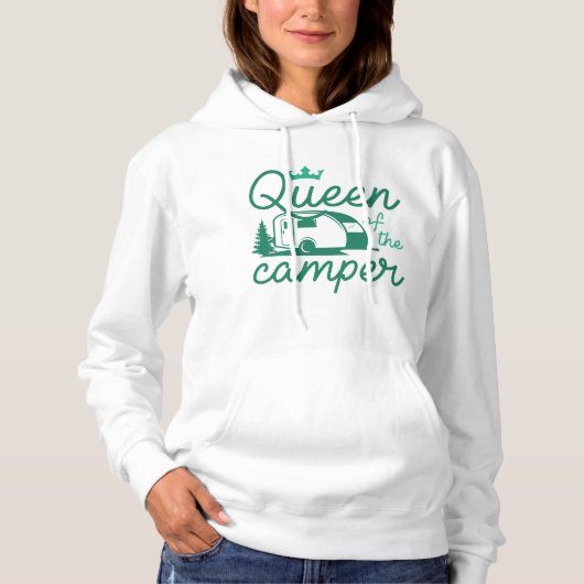 Königin des Campers Hoodie (Vorderseite)