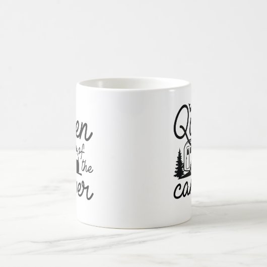 Königin des Campers Kaffeetasse (Mittel)