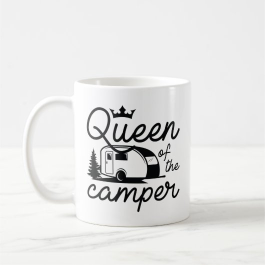 Königin des Campers Kaffeetasse (Links)