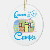 Königin des Campers Keramikornament (Links)