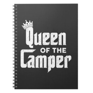 Königin des Campers Lustiges Camping Outdoor Fraue Notizblock