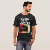 Königin des Campers RV Trailer Van Funny Camping W T-Shirt (Vorne ganz)