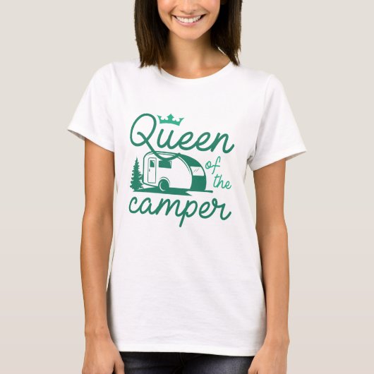 Königin des Campers T-Shirt (Vorderseite)