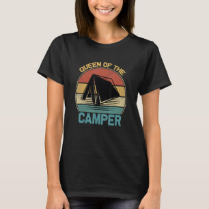 Königin des Campers Vintage Frauen Camper Camping T-Shirt