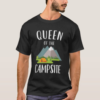 Königin des Campingplatzes Frauengeschenk für Frau T-Shirt