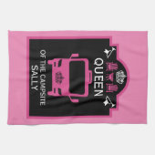 Königin des Campings Geschirrtuch (Horizontal)