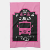 Königin des Campings Geschirrtuch (Vertikal)