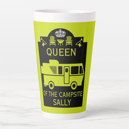 Königin des Campings Milchtasse (Vorderseite)