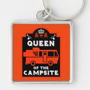 Königin des Campings Schlüsselanhänger