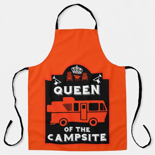 Königin des Campings Schürze (Vorderseite)