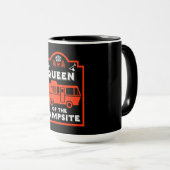 Königin des Campings Tasse (VorderseiteRechts)