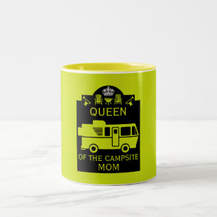 Königin des Campings Zweifarbige Tasse