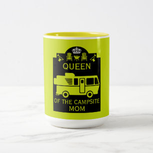 Königin des Campings Zweifarbige Tasse
