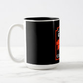 Königin des Campings Zweifarbige Tasse (Links)