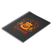 Königin des Candy Corn Halloween-Krone Fledermäuse Notizblock (Linke Seite)