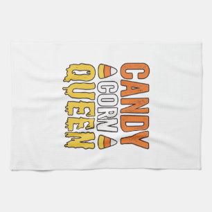 Königin des Candy Corn Vintage Halloween T-Shirt D Geschirrtuch