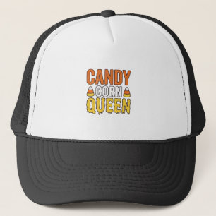 Königin des Candy Corn Vintage Halloween T-Shirt D Truckerkappe