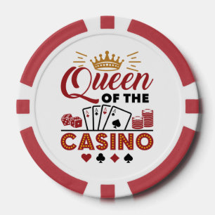Königin des Casino Vegas Gambling Women Pokerchips