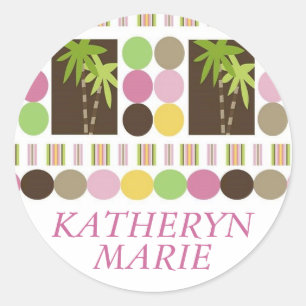 Königin des Dschungel-Aufklebers Runder Aufkleber