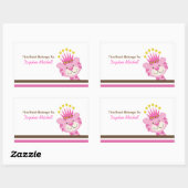 Königin des Dschungelkreuzes Rechteckiger Aufkleber (Blatt)