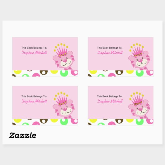 Königin des Dschungelkreuzes Rechteckiger Aufkleber (Blatt)