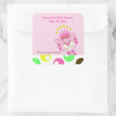 Königin des DschungelSQUARE-Sticker Quadratischer Aufkleber (Tasche)