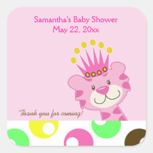 Königin des DschungelSQUARE-Sticker Quadratischer Aufkleber