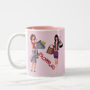 KÖNIGIN DES EINKAUFENS KOLLEKTION ZWEIFARBIGE TASSE