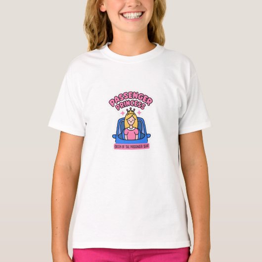 Königin des Fluggastsitzes T-Shirt (Vorderseite)