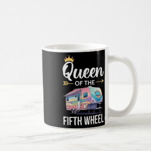 Königin des Fünfte-Rad-Camping-Liebe-Camper-Urlaub Kaffeetasse